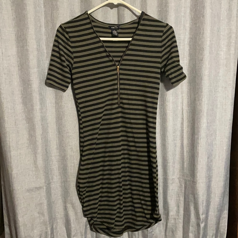 Green Striped Dress